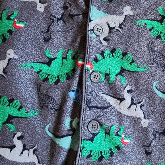 Carters Fleece Pajamas With Dinosaur Two Piece Set Size 2T - Picture 3 of 6